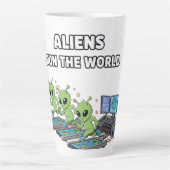 Aliens regieren die Welt Milchtasse (Vorderseite)
