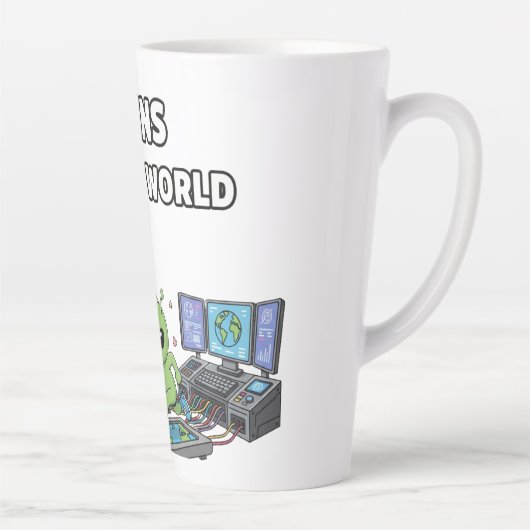 Aliens regieren die Welt Milchtasse (Rechts)