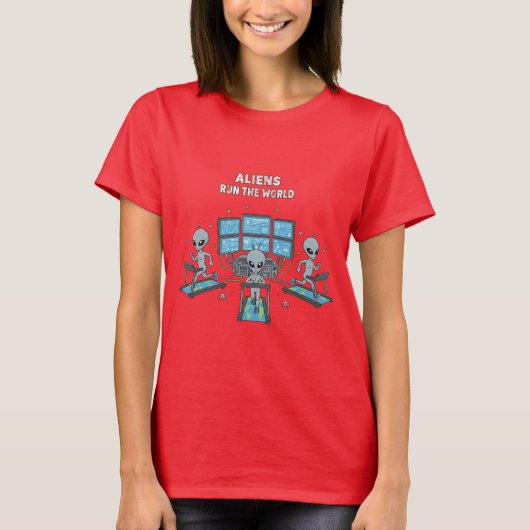 Aliens regieren die Welt T-Shirt (Vorderseite)