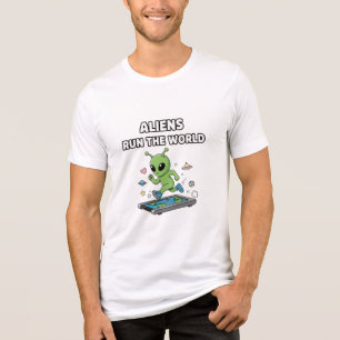 Aliens regieren die Welt Tri-Blend Shirt