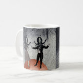 Aliens Tanzfeier Kaffeetasse (Vorderseite Links)