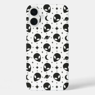Aliens und Sterne iPhone 16 Plus Hülle