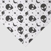 Aliens und Sterne Seidenpapier (Ausschnitt)