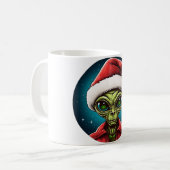 Aliens Weihnachten Kaffeetasse (Vorderseite Links)