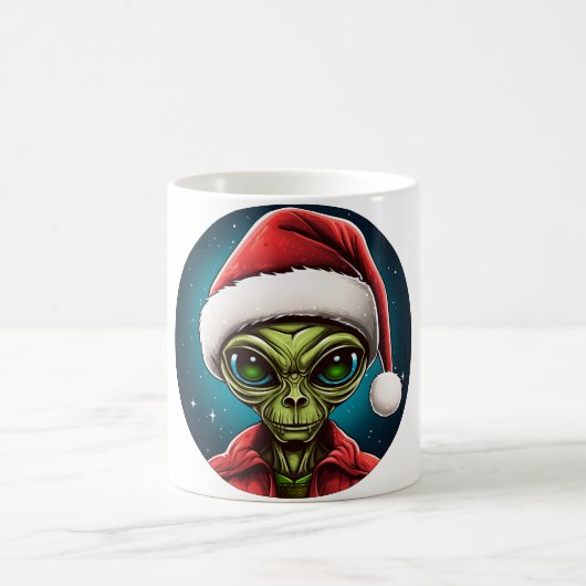 Aliens Weihnachten Kaffeetasse (Mittel)