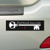 Alienschädelschlüssel Autoaufkleber (Auf Auto)