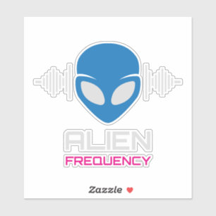 Aliensignal Kosmische Frequenz Aufkleber