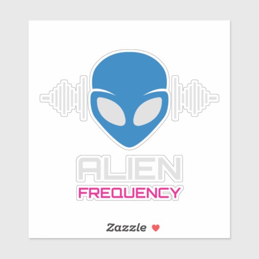 Aliensignal Kosmische Frequenz Aufkleber (Blatt)