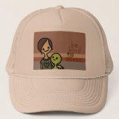 aliensturzhelm truckerkappe (Vorderseite)