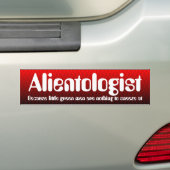 Alientologe Autoaufkleber (Auf Auto)
