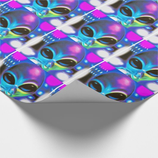 Alientreffen Geschenkpapier (Ecke)