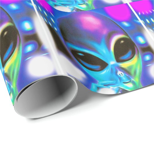 Alientreffen Geschenkpapier (Rolleneckpunkt)