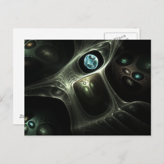 AlienTV Postkarte (Vorne/Hinten)