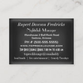 AlienVibe Paranormal Visitenkarte (Rückseite)