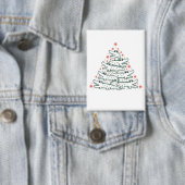 Aligator Weihnachtsbaum Funny Crocodile Florida Button (Insitu)