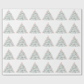 Aligator Weihnachtsbaum Funny Crocodile Florida Geschenkpapier (Flach)