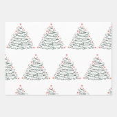 Aligator Weihnachtsbaum Funny Crocodile Florida Geschenkpapier Set (Vorderseite)