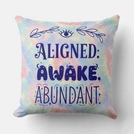 Aligned Awake Abundant kosmischer Throw Kissen