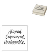 Aligned. Empowered. Unstoppable. Gummistempel (Stempel)