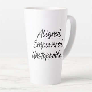 Aligned. Empowered. Unstoppable. Milchtasse