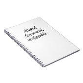 Aligned. Empowered. Unstoppable. Notizblock (Rechte Seite)