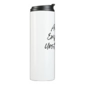 Aligned. Empowered. Unstoppable. Thermosbecher (Nach links gedreht)