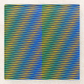 Aligned Energy | Abstract Lines Glasuntersetzer (Vorderseite)