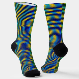 Aligned Energy Abstrakte Muster Crew Socken