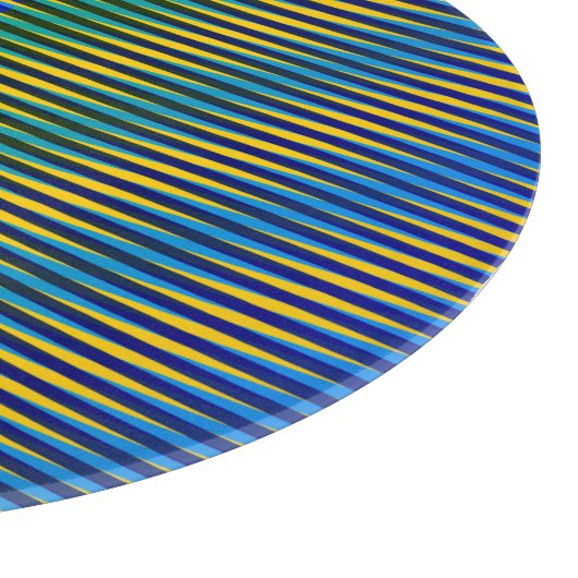 Alignment Energy | Abstrakte Linien dekoratives Gl Schneidebrett (Ecke)