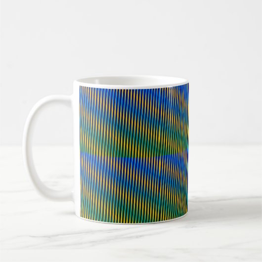 Alignment Energy | Abstrakte Linien Klassische Tas Kaffeetasse (Links)