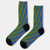 Alignment Energy | Abstrakte Muster-Crew-Socken Socken (Linkes Detail)