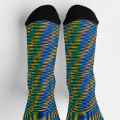 Alignment Energy | Abstrakte Muster-Crew-Socken Socken (Oben)
