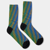 Alignment Energy | Abstrakte Muster-Crew-Socken Socken (Rechts)