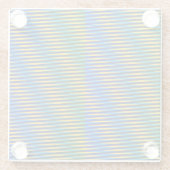 Alignment Energy | Abstraktes Leitungsglas Unterse Glasuntersetzer (Rückseite)