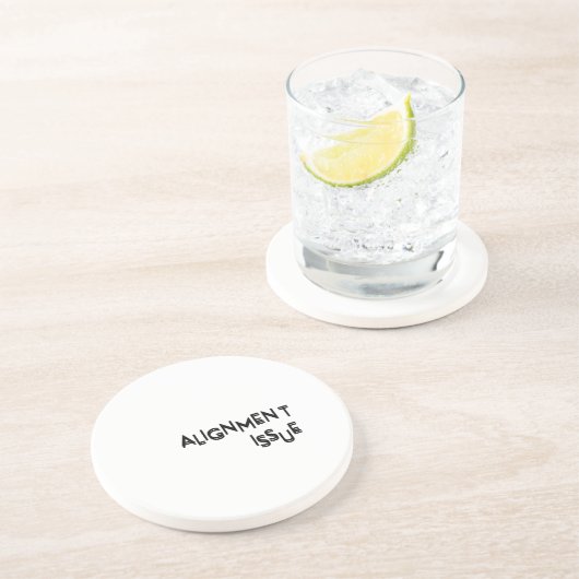 Alignment Issue Absorbent Natural Sandstone  Getränkeuntersetzer (Seite)