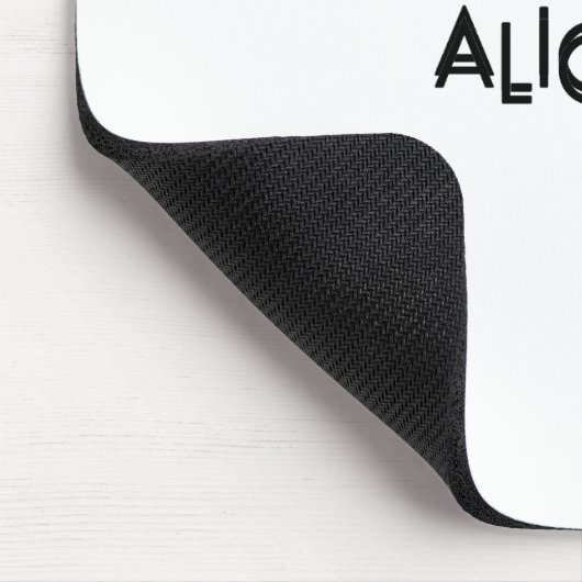 Alignment Issue Aesthetic Typography Precision Mousepad (Ecke)