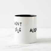 Alignment Issue Minimalist Ceramic Zweifarbige Tasse (Mittel)