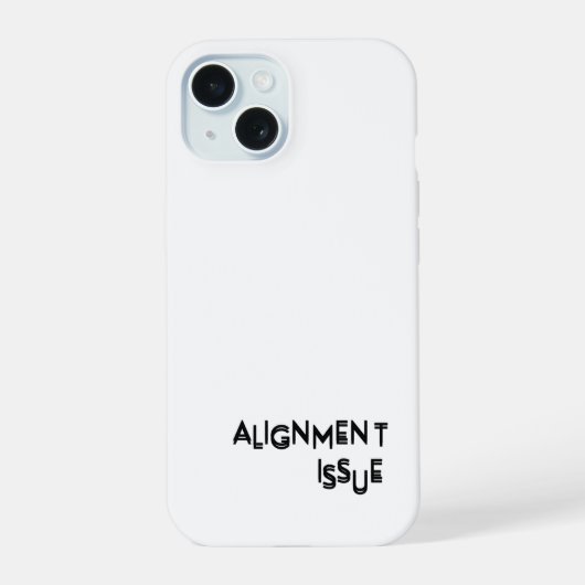 Alignment Issue Rugged Protection  iPhone 15 Hülle (Rückseite)