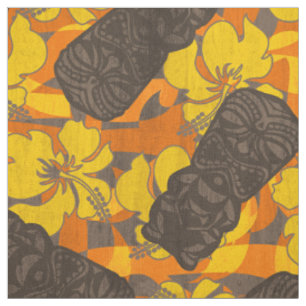 Ali'i Refuge Hawaiian Hibiscus Tiki Stoff