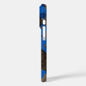 Ali'i Refuge Hawaiianischer Hibiskus Tiki Blue Case-Mate iPhone Hülle (Rückseite / Links)