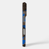 Ali'i Refuge Hawaiianischer Hibiskus Tiki Blue Case-Mate iPhone Hülle (Rückseite / Rechts)