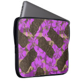 Ali'i Refuge Hawaiianischer Hibiskus Tiki Laptopschutzhülle (Vorne Rechts)