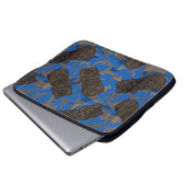 Ali'i Refuge Hawaiianischer Hibiskus Tiki Laptopschutzhülle (Vorne Knopf)