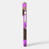 Ali'i Refuge Hawaiianischer Hibiskus Tiki Violet Case-Mate iPhone Hülle (Rückseite / Links)