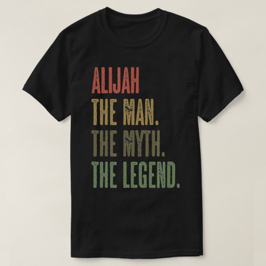 ALIJAH der Mann der Myth der LEGEND FUNNY Men Boy T-Shirt (Design vorne)