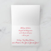 "Alimagnet Candy Cane" Weihnachtskarte Karte (Innenseite)