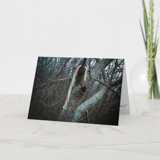 "Alimagnet Candy Cane" Weihnachtskarte Karte (Vorderseite)