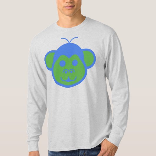 Alimon (Alien Monkey) Basic Long Sleeve T - Shirt (Vorderseite)