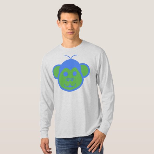 Alimon (Alien Monkey) Basic Long Sleeve T - Shirt (Vorne ganz)
