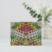 ALINA ~ CHRISTMAS 3D Fraktal Design Muster ~ Postkarte (Stehend Vorderseite)